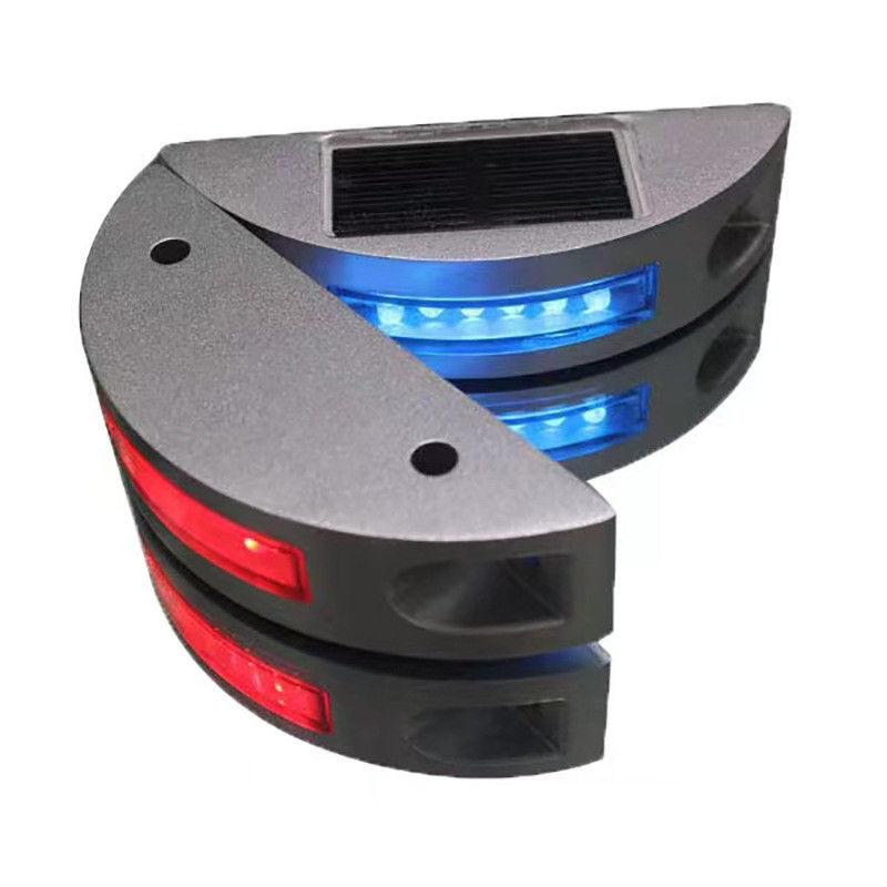 بازتاب دهنده های نیمه ماهی خورشیدی LED 125 * 43 * 30mm برای جاده ها و کامیون ها