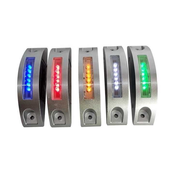 بازتاب دهنده های نیمه ماهی خورشیدی LED 125 * 43 * 30mm برای جاده ها و کامیون ها